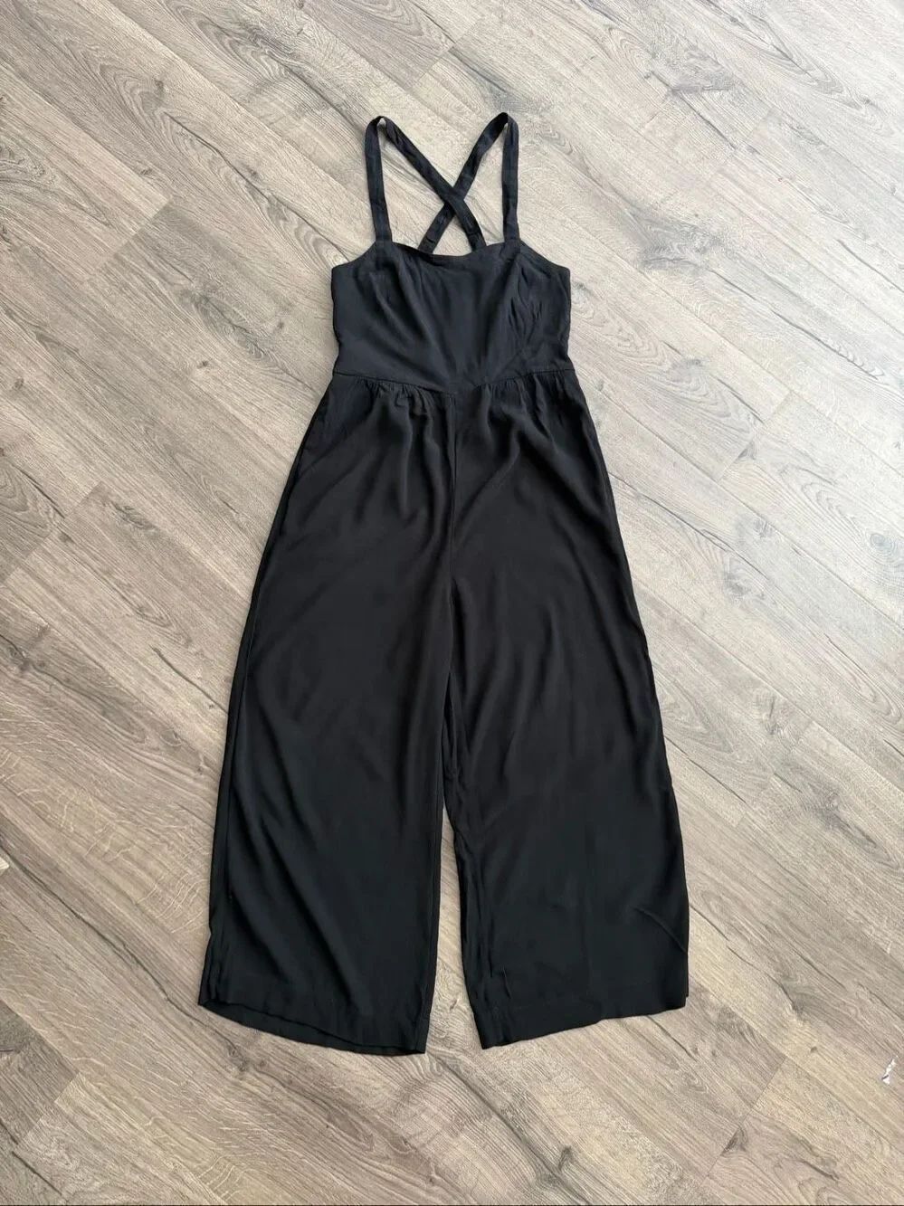 Madewell Smocked sides Wide Leg Womens Viscose Jampsuit size 0
